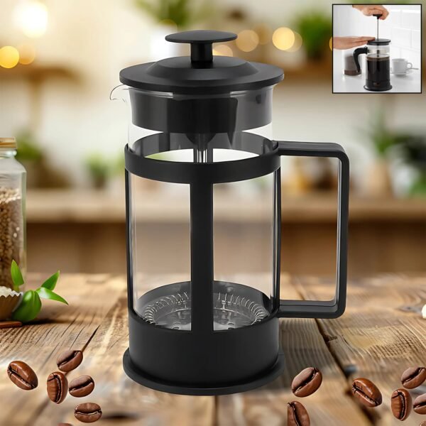 10015_coffee_n_tea_maker_1pc.jpg Coffee and Tea maker, Coffee Maker Glass Coffee Press Glass Teapot (Approx 350ml)