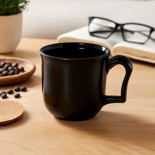10294_pla_premium_coffee_tea_cup_loose_1pc.jpg Premium Plastic Coffee / Tea Cups / Mug with Handle(1 Pc / Loose / Black)