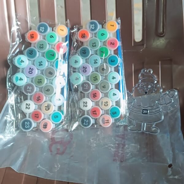 Paint by Number Kits 2 Set 24 Number Color, 6 paint brushes (2 Set)