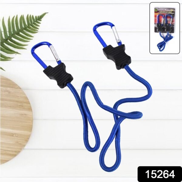 10728b3f-025a-42b1-8866-7d0c4925d364.jpg Carabiner Bungee Cord with Hook for Luggage & Bags (1 Pc / Mix Color)