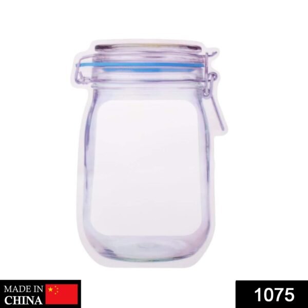 1075.jpg Reusable Airtight Seal Plastic Food Storage Mason Jar Zipper (1000ml)