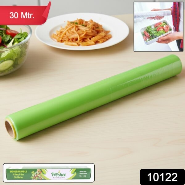 107710122-50Pc-Vegetablesroll-Av-Sv.jpg Freshee Biodegradable Cling Film Roll —Length 30 Metre, Width 300mm