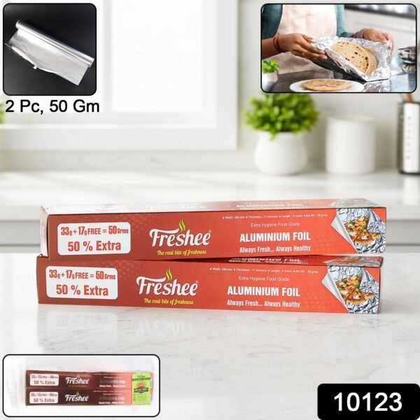 Freshee Premium Aluminium Foil — Twin Pack 2 Pc (Net 50 g each)