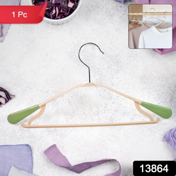 109_1266b308-3dd7-46a6-8985-053344615d4e.jpg PP Cloth Hanger Set of 1 with Zinc Plated Steel Hook (1 Pc)