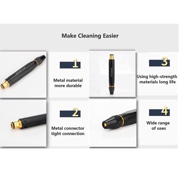 High Pressure Water Gun Nozzle – Car Wash & Garden Spray Gun (Alloy)