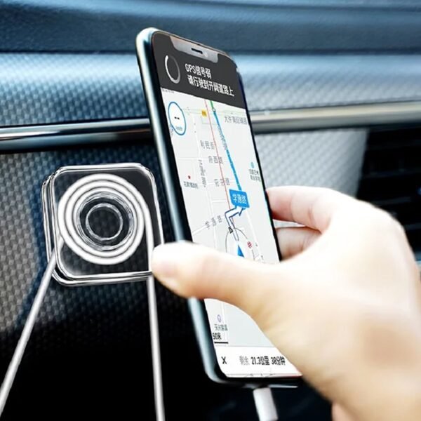 Multi Purpose Square Gel Pads for Holding Mobile & Spiral Cable Protector (1 Pc)