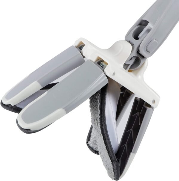 X-Shape Hands-Free Squeeze Microfiber Floor Mop for Home Cleaning