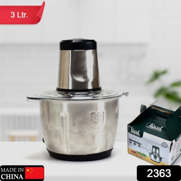Stainless Steel Electric Meat Grinders with Bowl Heavy (3L)