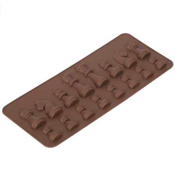 10_d1e6d8af-02d8-4711-99bb-65384ecb5900.jpg Silicone Chocolate Mould Chess Shape (1 Pc)