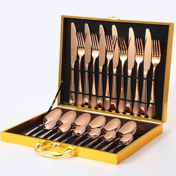 10_d5f3cfdc-9f53-4287-af76-b02becdfa637.jpg Kitchen Tableware / Flatware Sets Kitchen Forks Spoons with Gift Box (24 Pcs Set)