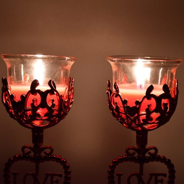 Tea Lights Holder Candle Stand, Diwali (2 Pc Set)