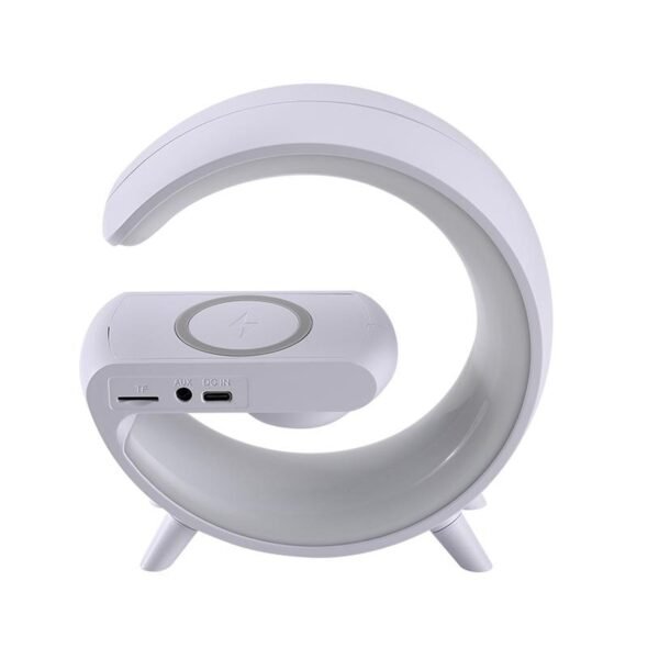 10_f1988d2b-3629-403f-8bcd-d97eabec87ce.jpg Smart Alarm Clock with G-Shape RGB Light Bluetooth Speaker, Wireless Charging (1 Pc)