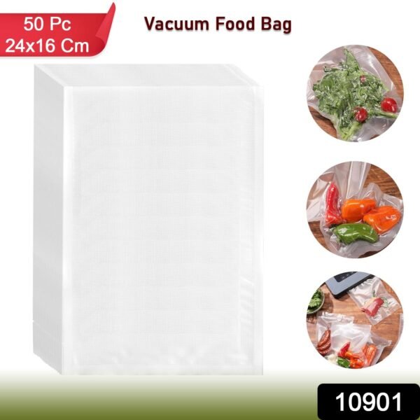 Heavy-Duty Vacuum Sealer Food Bags (24×16 cm, Pack of 50)