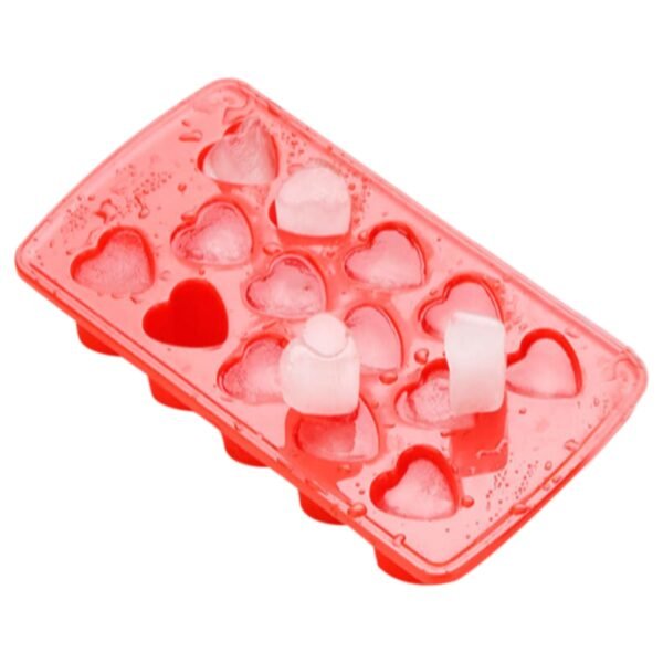 1133.jpg Heart Shape Ice Cube & Candy Tray – 14 Cavities (Multicolor)