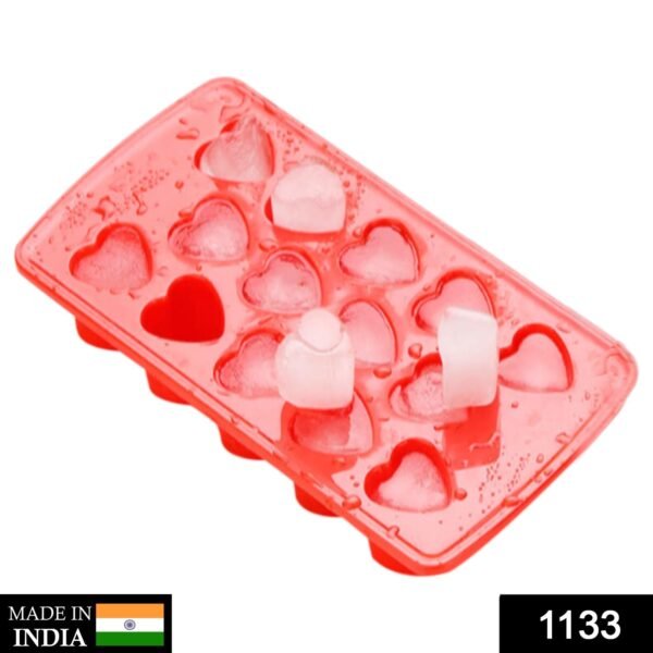 1133_f0a774a8-4d99-4cff-a539-202d74ce4d7b.jpg Heart Shape Ice Cube & Candy Tray – 14 Cavities (Multicolor)