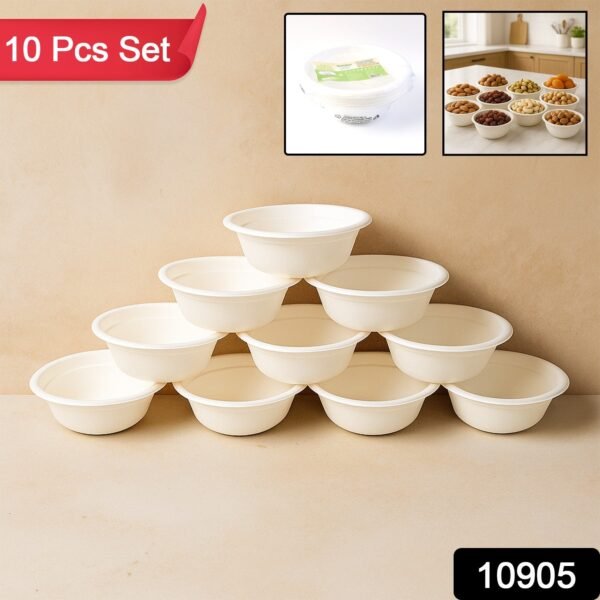 Freshee 240 ml Compostable Bagasse Bowl (10 Pc)