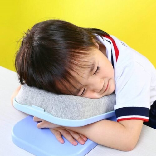 Foldable Soft Nap Doughnut Pillow – Slow-Rebound, Portable Head Cushion Kids & Office
