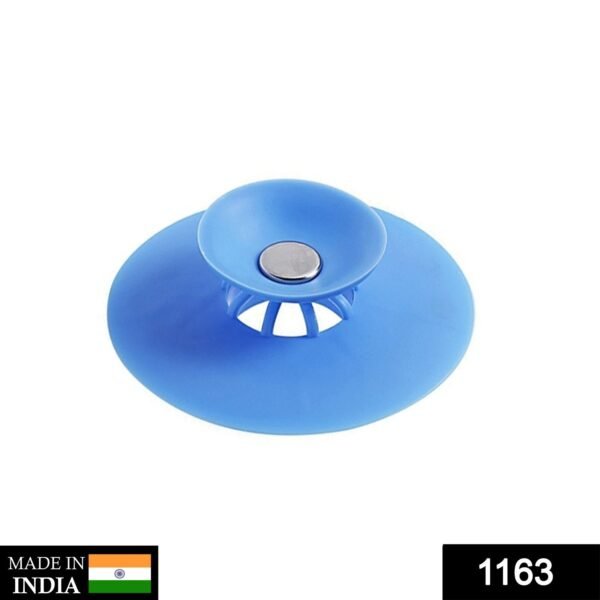 1163.jpg Creative 2-in-1 Silicone Sewer Sink Sealer Cover Drainer (multicolour)