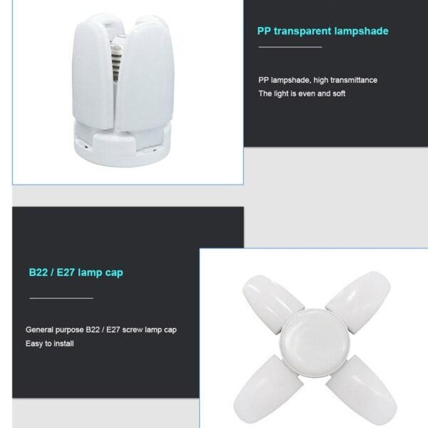 11_598ddcee-747b-4a25-a98e-fdb2ce201879.jpg Foldable LED Fan Blade Bulb 28V (1 Pc)