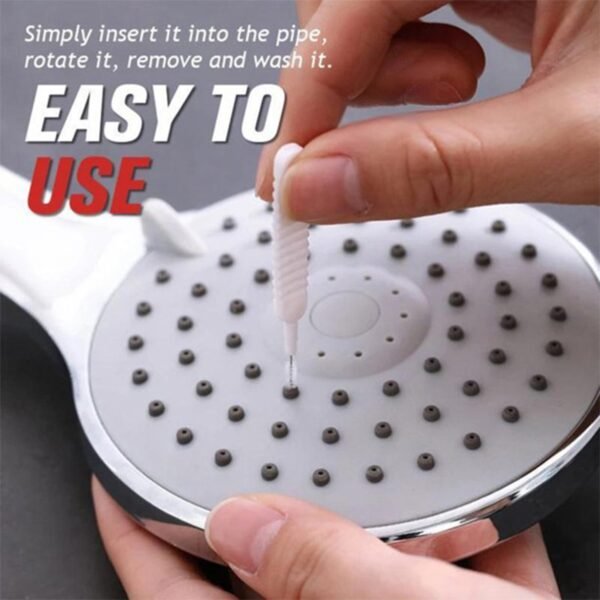 10-Piece Multifunctional Reusable Anti-Clog Shower Nozzle Brush
