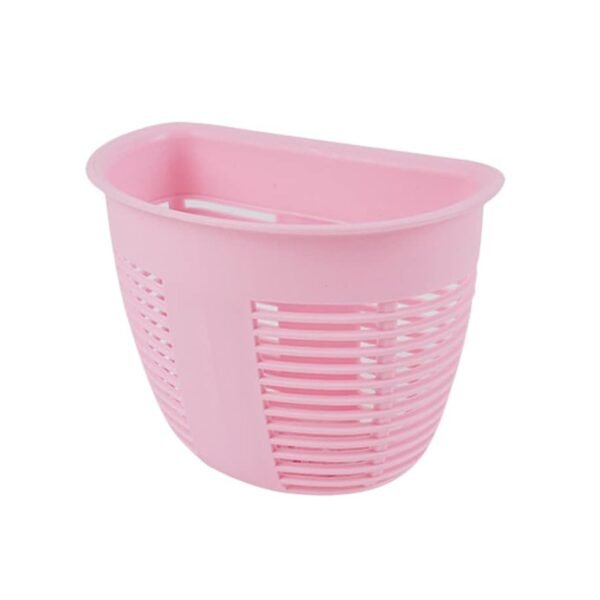 11_86e0d502-63e7-44cd-9a3a-8235840b3ee1.jpg Hanging Plastic Storage Basket, Adhesive Wall Mounted Organizer Box Make Up Holder Shelf Bathroom Wall Basket Punch Free Drain Basket for Kitchen Bathroom, Wall Type Storage Basket (1 Pc)