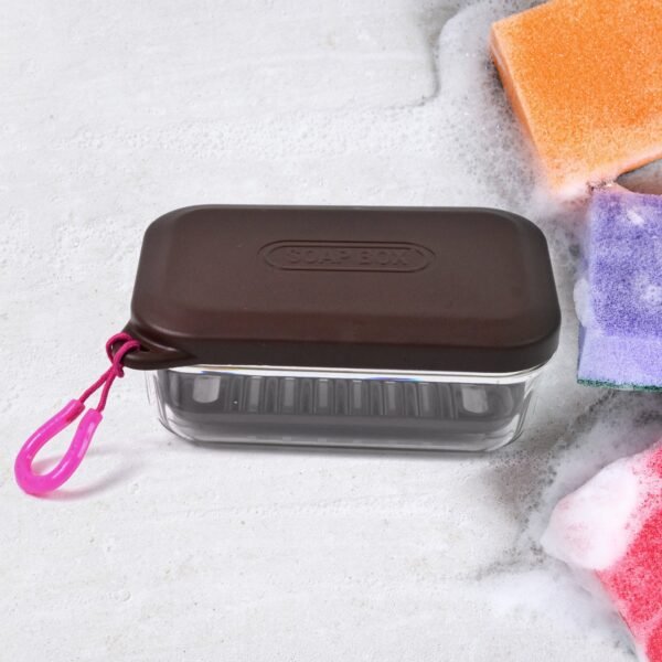 Bathroom & Travel Plastic Soap Box with Lid ,Sabudani (1 Pc)