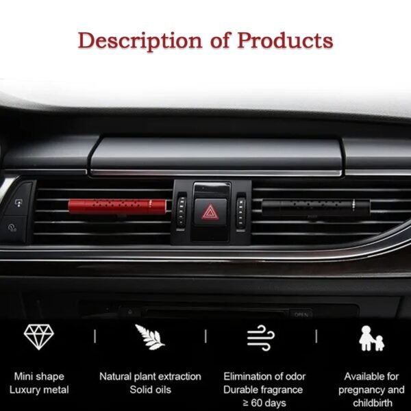 Car Air Perfume for AC Vent – Long Lasting Fragrance Interior Freshener