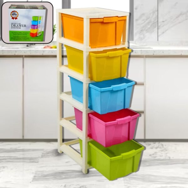 11_a0fd91fb-fa95-4690-a75c-ce4c06369c83.jpg Multipurpose Modular Drawer Organizer Storage Box - 5 Layers