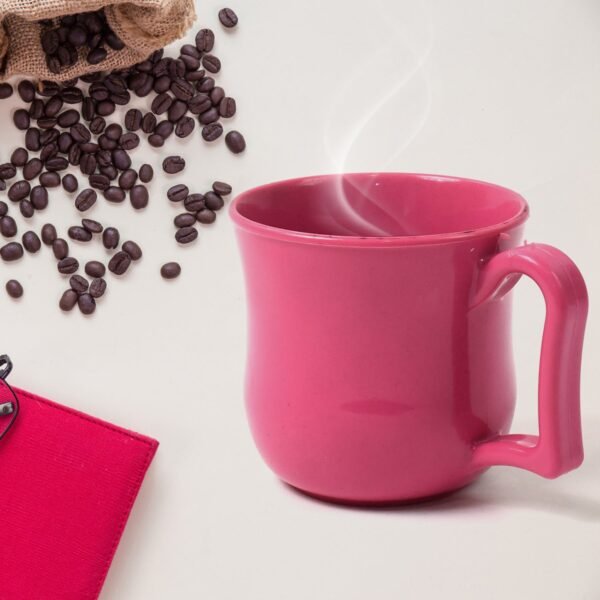 Premium Plastic Coffee,Tea Mug with Handle (1 Pc / With Color Box / Mix Color)