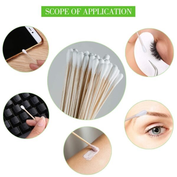 Eco-Friendly Bamboo Cotton Swabs (Pack of 20 / Per Packet 70 Pcs)