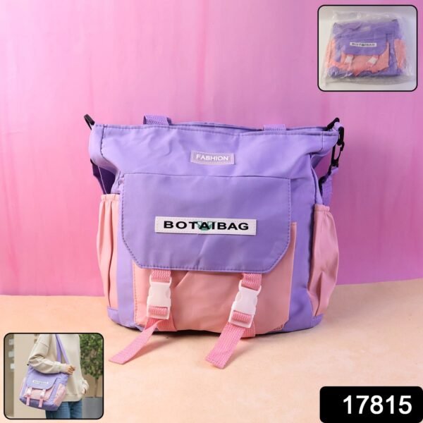 Trendy Multi-Pocket Shoulder Tote Sling Bag (1 Pc)