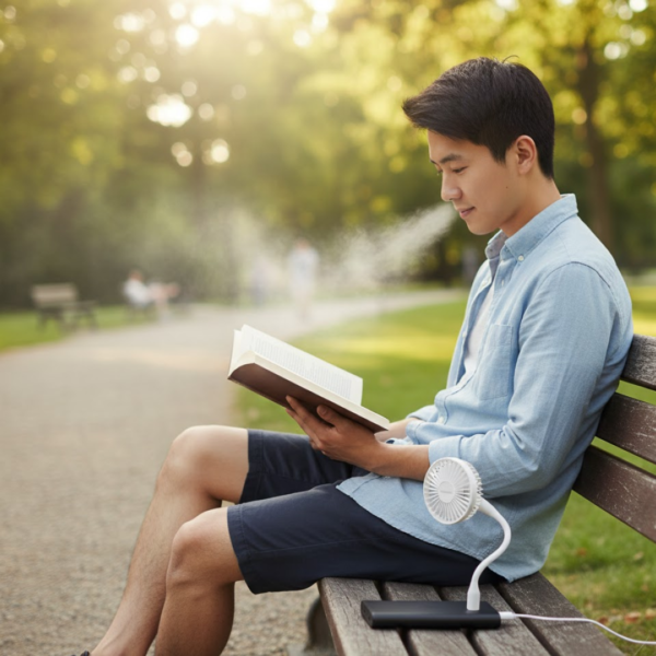 12305.png Portable Mini USB Fan, USB Ligh & USB 3 HUB / Port Combo