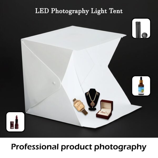 12465_portable_led_photography_light_tent.jpg Portable LED Photography Light Tent