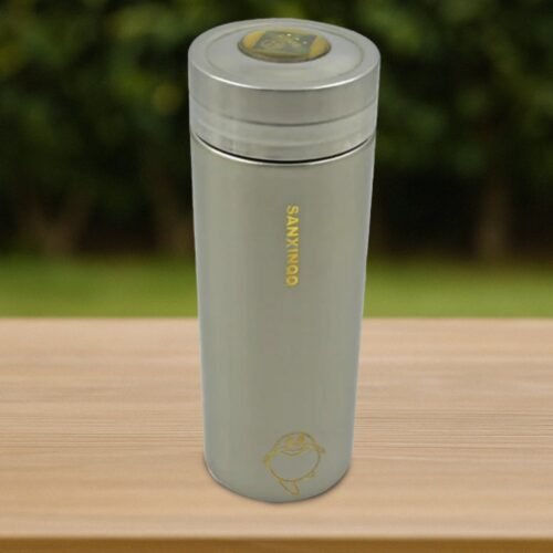 12517_steel_water_bottle_cup.jpg Vacuum Insulated Stainless Steel Flask (1 Pc) - Leak Proof, BPA Free, Hot & Cold