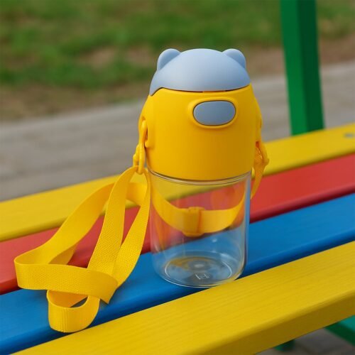12554_cute_plastic_water_bottle.jpg Large Capacity Plastic Water Bottle | Office Bottle | Gym Bottle | Home | Kitchen | Leakproof and BPA Free Drinks Bottle | Water Drink Juice Bottle Wide-Mouth BPA Free Leak-Free Lightweight (1 Pc )