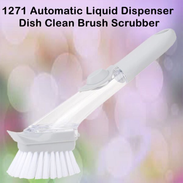 Automatic Liquid Dispenser Dish Clean Brush Scrubber