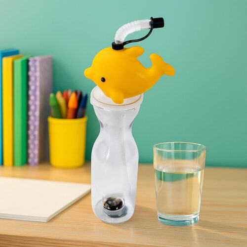 12780_animal_shape_sipper_bottle.jpg Party Props Birthday Return Gifts For Kids |Animal Shape Straw Sipper Bottle For Kids