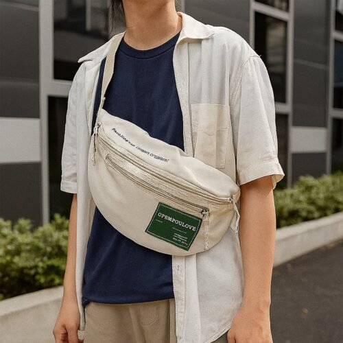 12847_2.jpg Waist Bags For Men Women-Premium Stitching, Zippers Bag, Waterproof pocket, safe-Large Pack for Hiking Travel Camping Running Sports Outdoors, With Adjustable Strap Bag (Mix Design | 1 Pc)