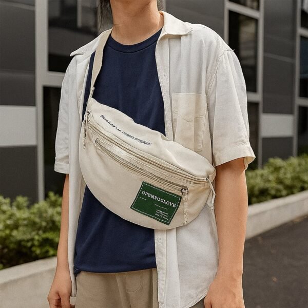 Waist Bags For Men Women-Premium Stitching, Zippers Bag, Waterproof pocket, safe-Large Pack for Hiking Travel Camping Running Sports Outdoors, With Adjustable Strap Bag (Mix Design | 1 Pc)