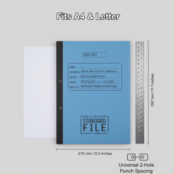 12932.png Standard File Plastic Clip – A4 Paper Holder (33×26 cm / 4 Pc)