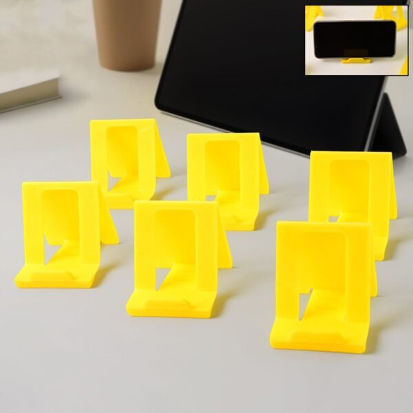 Adjustable Foldable Plastic Mobile Phone Stand (6 Pc / Mix Color)