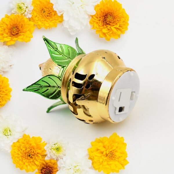 12_8b4ceb4e-d0cd-4b5b-b2b0-c2bee517208e.jpg Gold Plated Eco-Friendly LED Kalash for Pooja Mandir, Ganesh (1 Pc / Multicolor LED)