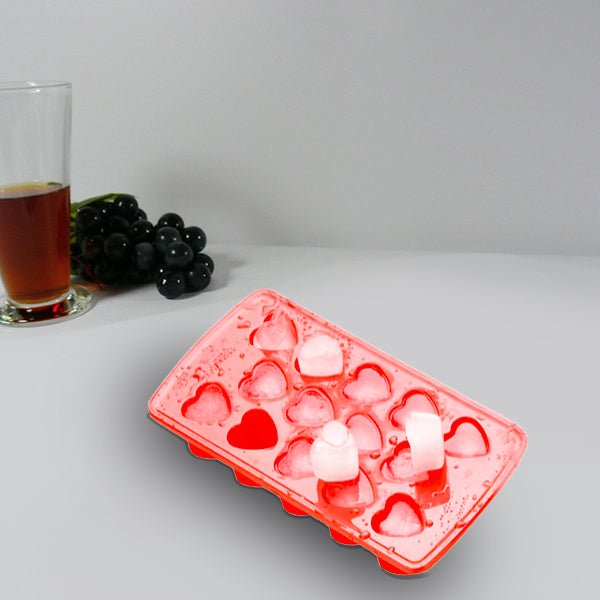 12_c156b027-6f05-4650-8f12-f8353feb8ef9.jpg Heart Shape Ice Cube & Candy Tray – 14 Cavities (Multicolor)