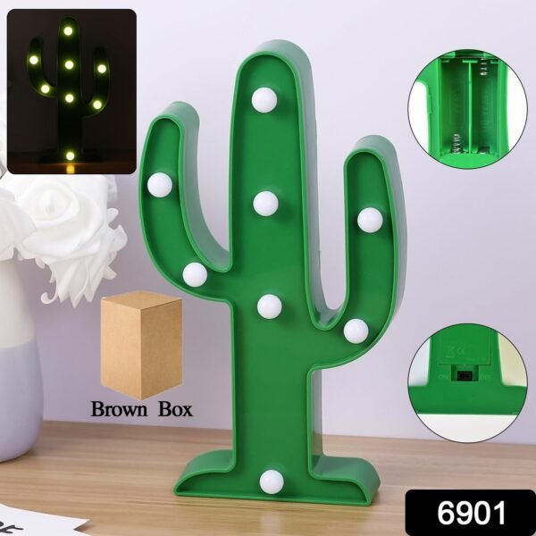130180Pc-DD_mixlight2-322Gm.jpg LED Cactus Light, LED Desk Lamp, LED Table Lamp (1 Pc / Battery not Included)