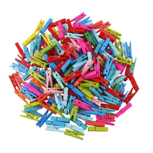 1345.jpg Multipurpose Wooden Clips / Cloth Pegs (Small, 50 Pcs)
