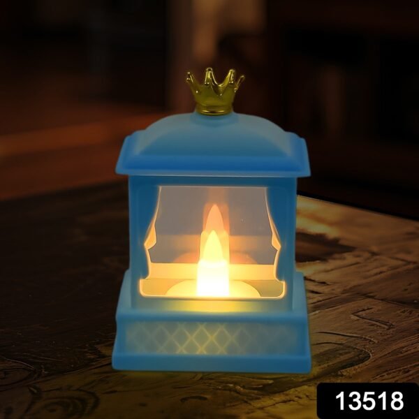 Acrylic Battery Operated Mini Square LED Lantern, Diwali (1Pc)