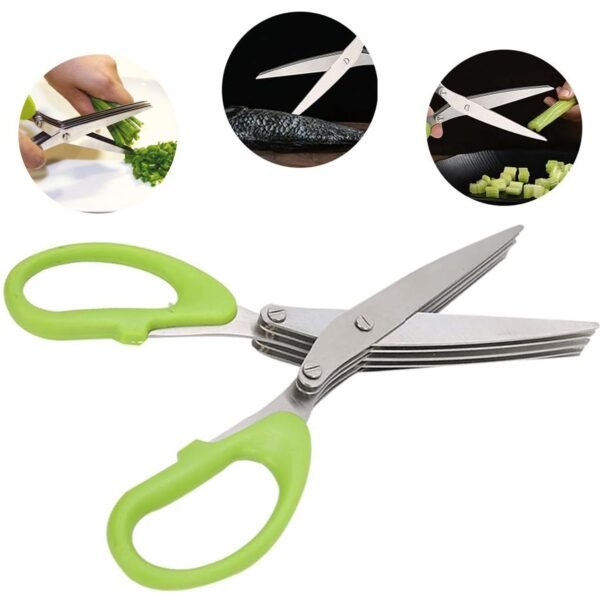 13_2155a167-1fbe-4cbf-a4f7-00e0fe84c6cb.jpg Multifunction Vegetable Stainless Steel Herbs Scissor with 3 Blades