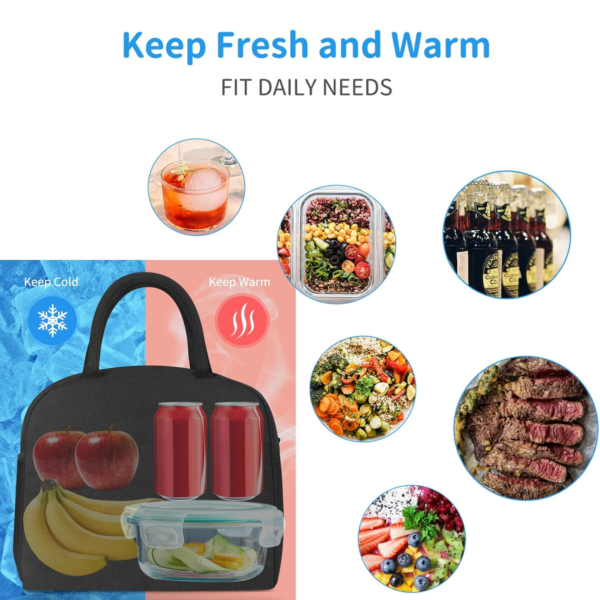 14639.png Lunch Box Bag for Women Men Insulated Lunch Bag With Zipper (1 Pc)