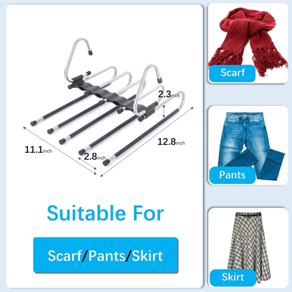 Adjustable Trouser Pants Hanger Organizer