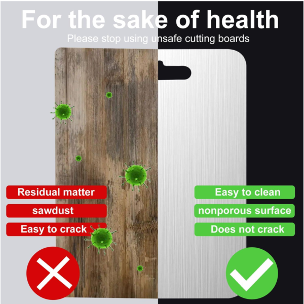 14703.png Apex Large Stainless Steel Multipurpose Chopping & Cutting Board (260x360mm / 1 Pc)